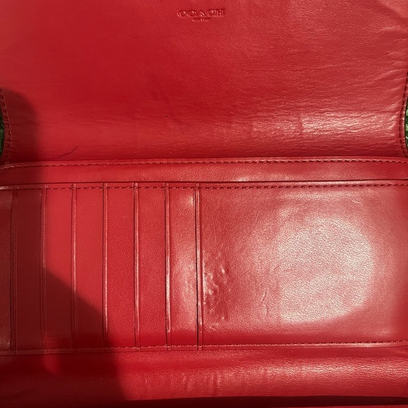 Dooney & Bourke Ostrich Wallet, Coach Leather & Canvas Wallet & Coach Dust Bag - Picture 10 of 12